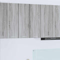 Hängeschrank Grau Sonoma und Weiß 30 x 31 x 80 cm Holzwerkstoff