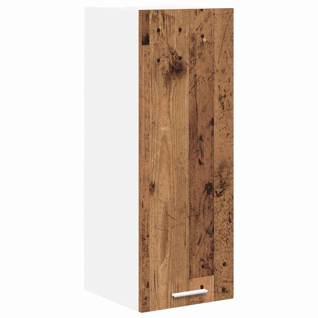 Hängeschrank Altes Holz und Weiß 30 x 31 x 80 cm Holzwerkstoff