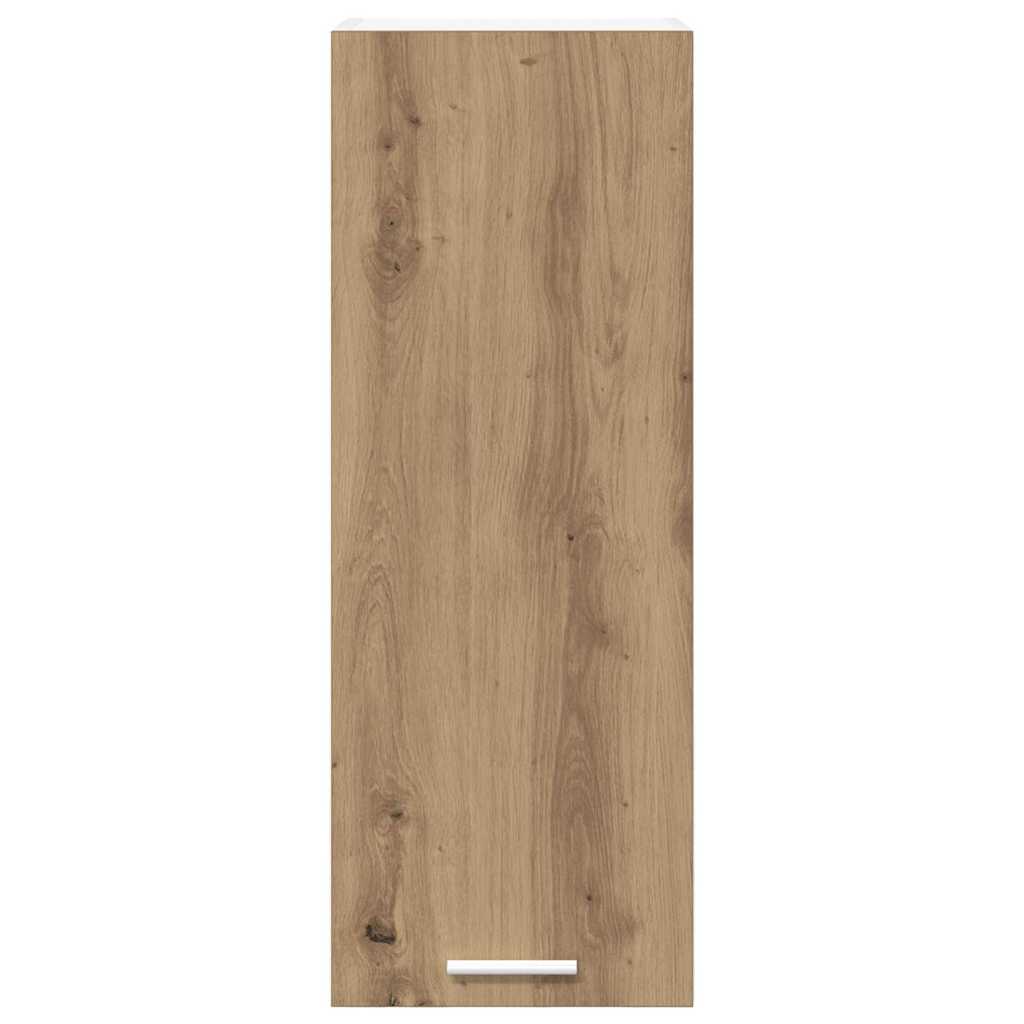 Hängeschrank mit Tür Artisan-Eiche und Weiß 30 x 31 x 80 cm
