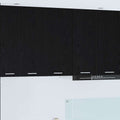 Hängeschrank Riga Schwarze Eiche und Weiß 40 x 31 x 80 cm