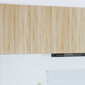 Hängeschrank mit Speicher Sonoma-Eiche und Weiß 40 x 31 x 80 cm