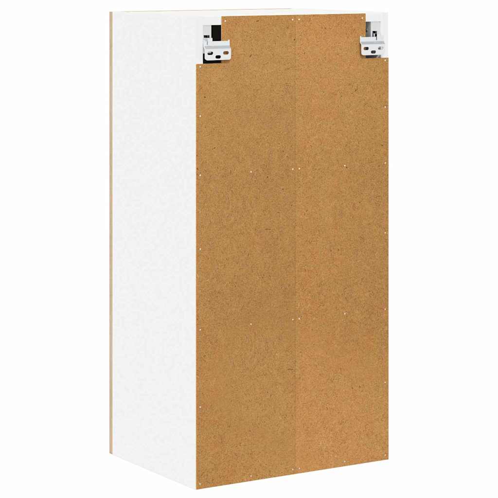 Hängeschrank mit Speicher Sonoma-Eiche und Weiß 40 x 31 x 80 cm