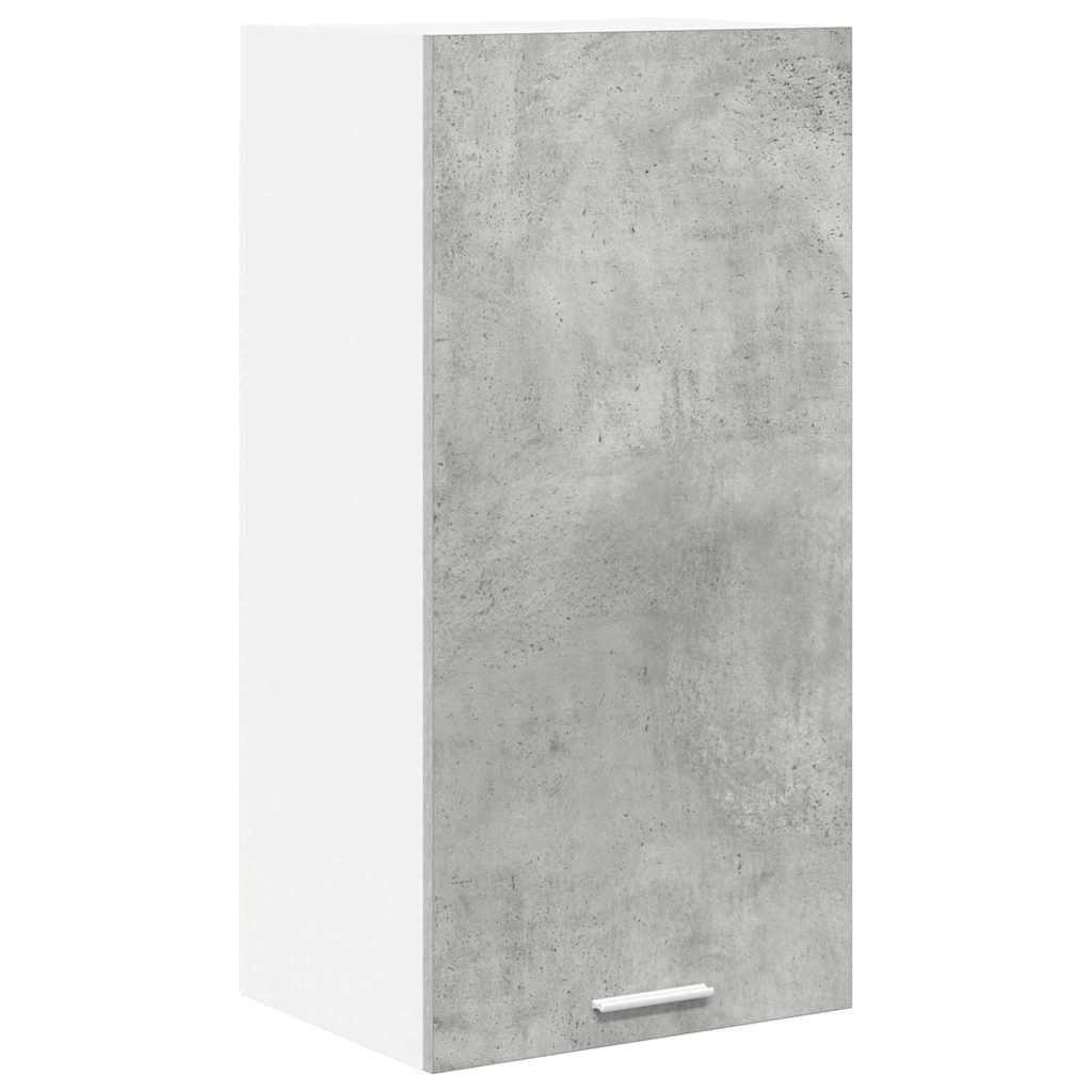 Hängeschrank Betongrau und Weiß 40 x 31 x 80 cm Holzwerkstoff