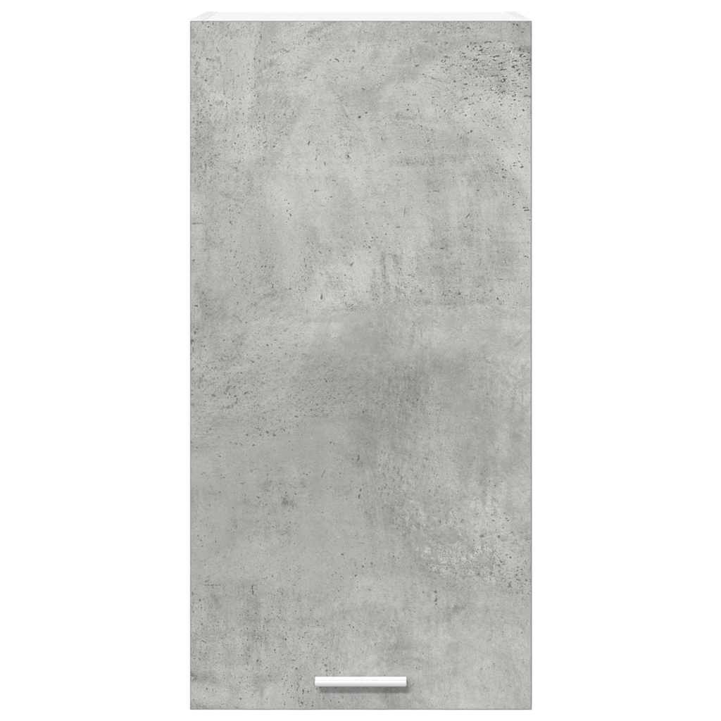 Hängeschrank Betongrau und Weiß 40 x 31 x 80 cm Holzwerkstoff