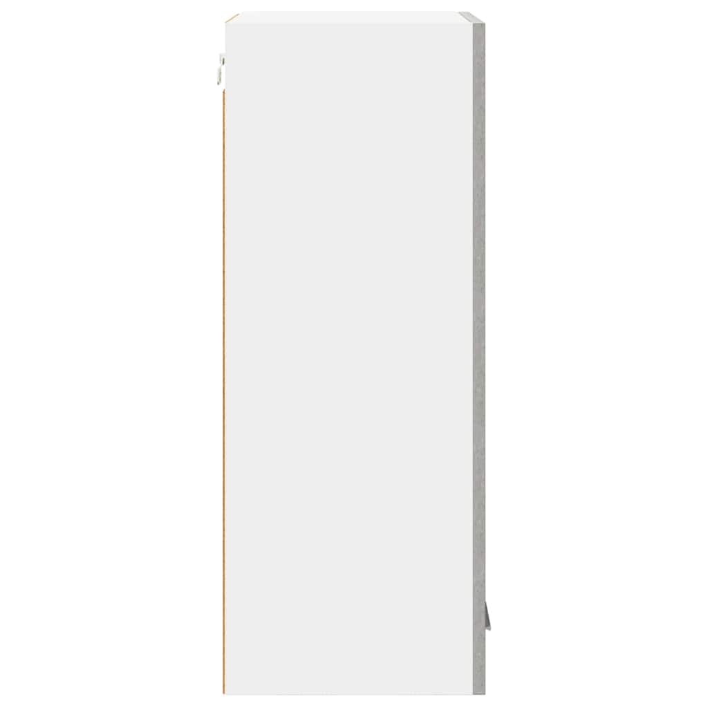 Hängeschrank Betongrau und Weiß 40 x 31 x 80 cm Holzwerkstoff