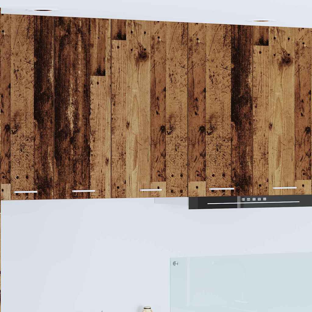 Hängeschrank Altes Holz und Weiß 40 x 31 x 80 cm Holzwerkstoff