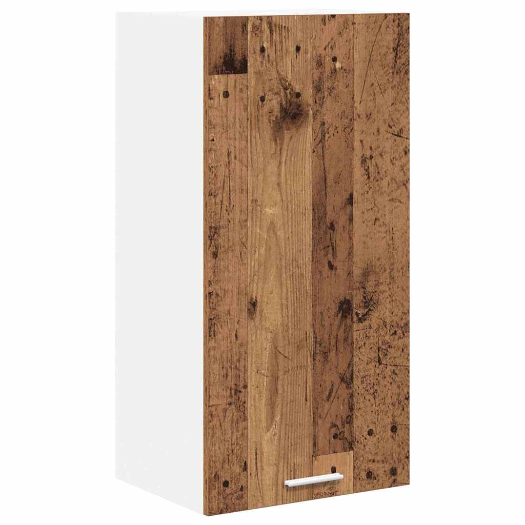 Hängeschrank Altes Holz und Weiß 40 x 31 x 80 cm Holzwerkstoff