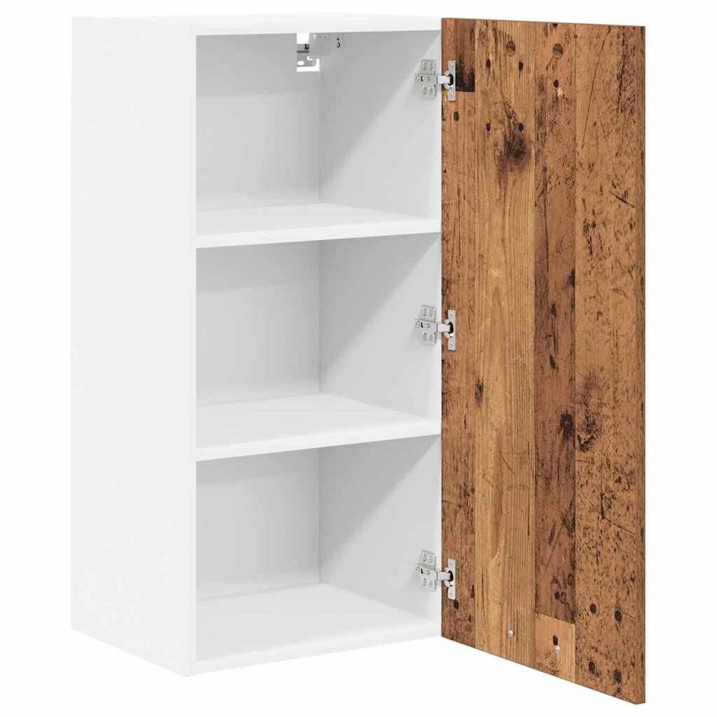 Hängeschrank Altes Holz und Weiß 40 x 31 x 80 cm Holzwerkstoff