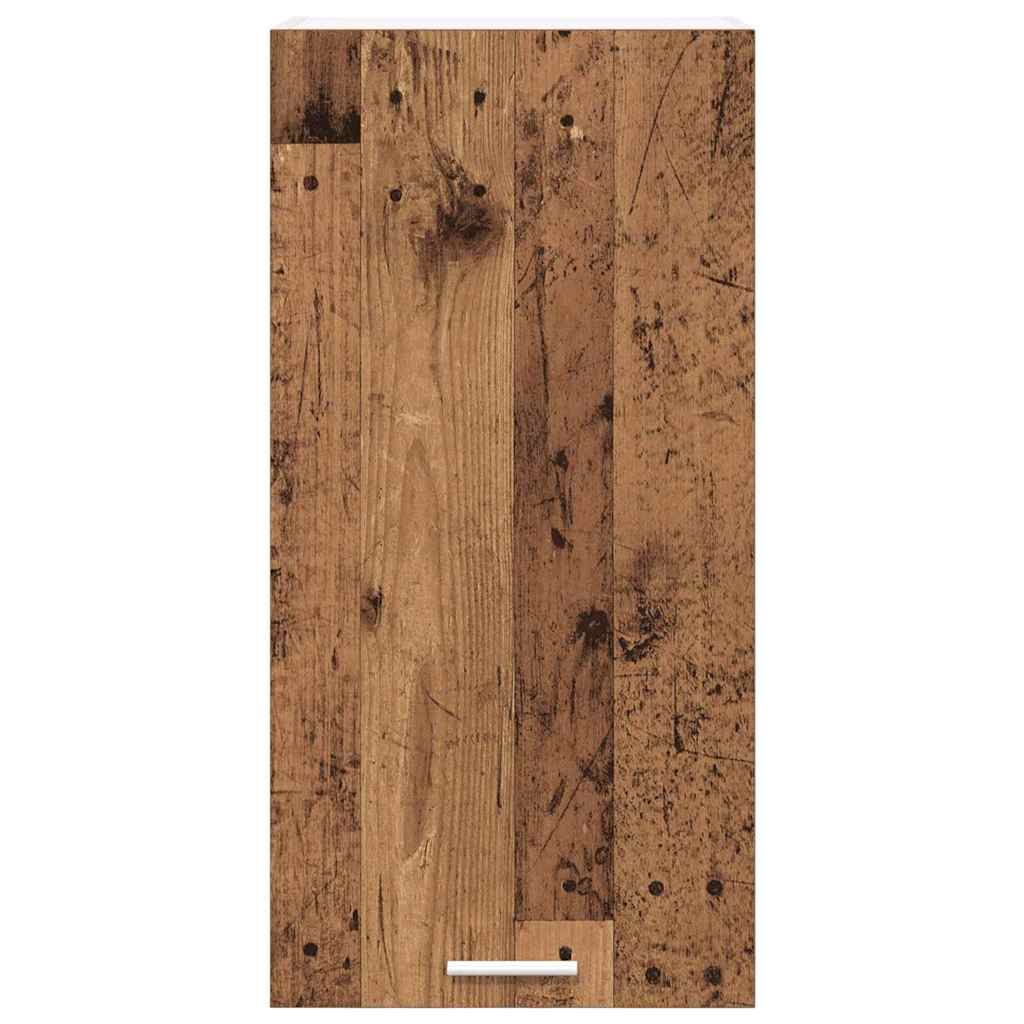 Hängeschrank Altes Holz und Weiß 40 x 31 x 80 cm Holzwerkstoff