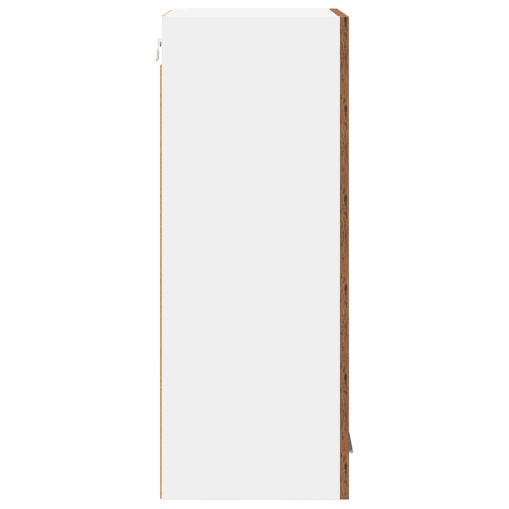 Hängeschrank Altes Holz und Weiß 40 x 31 x 80 cm Holzwerkstoff