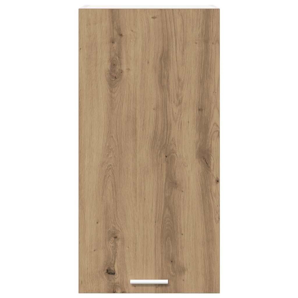 Hängeschrank mit Tür Artisan-Eiche und Weiß 40 x 31 x 80 cm