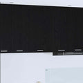 Hängeschrank mit Tür Schwarze Eiche und Weiß 50 x 31 x 80 cm
