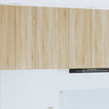 Hängeschrank mit Speicher Sonoma-Eiche und Weiß 50 x 31 x 80 cm
