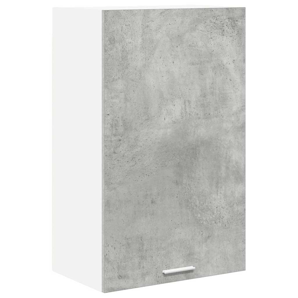 Hängeschrank Betongrau und Weiß 50 x 31 x 80 cm Holzwerkstoff