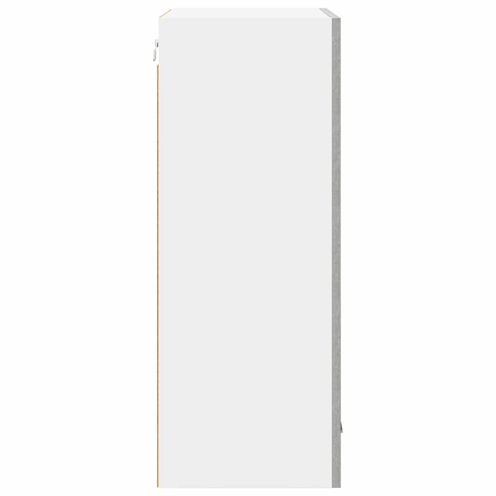 Hängeschrank Betongrau und Weiß 50 x 31 x 80 cm Holzwerkstoff
