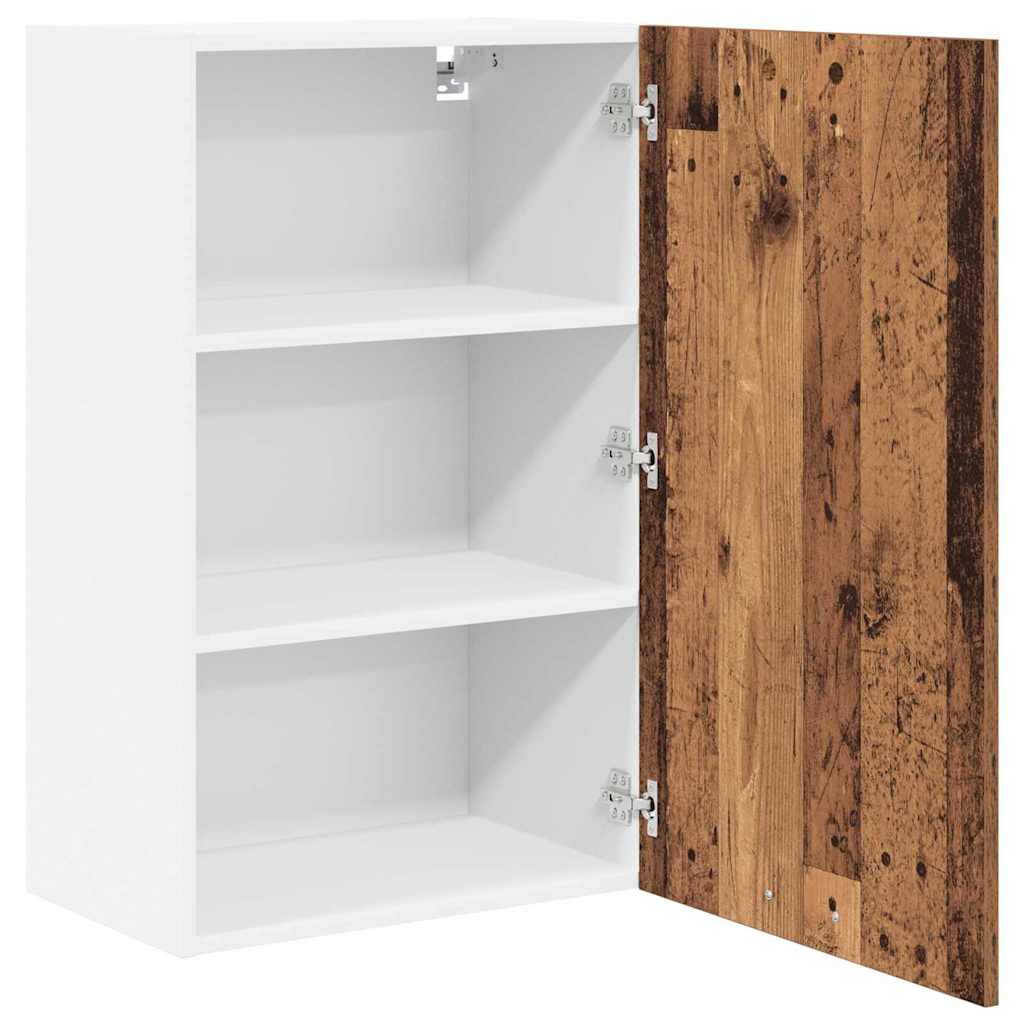 Hängeschrank Altes Holz und Weiß 50 x 31 x 80 cm Holzwerkstoff