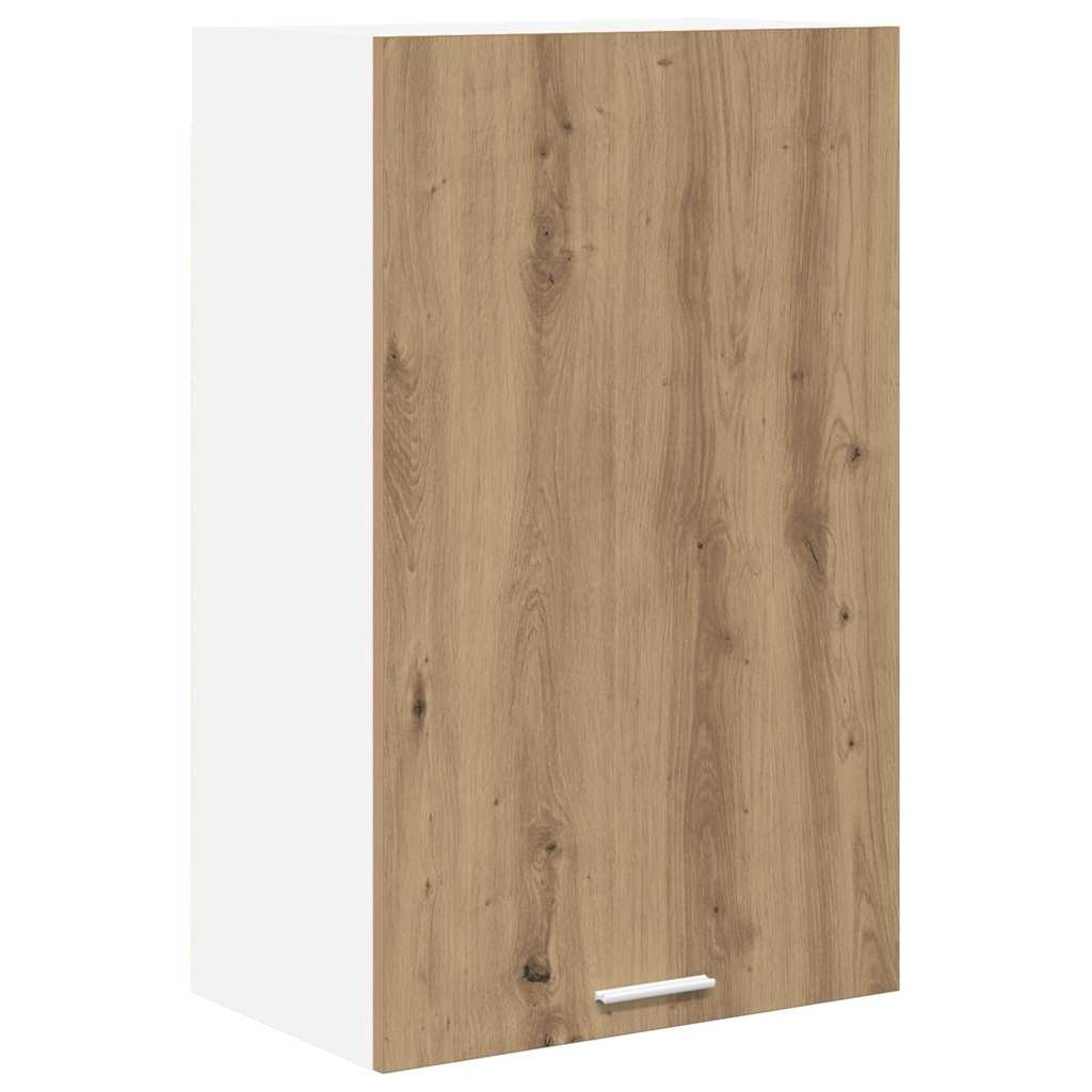 Hängeschrank mit Tür Artisan-Eiche und Weiß 50 x 31 x 80 cm