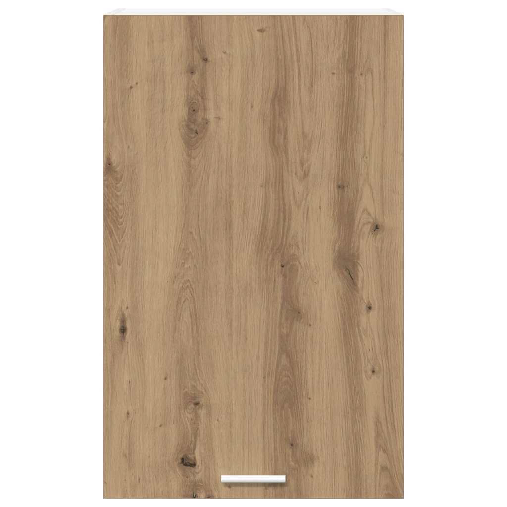 Hängeschrank mit Tür Artisan-Eiche und Weiß 50 x 31 x 80 cm