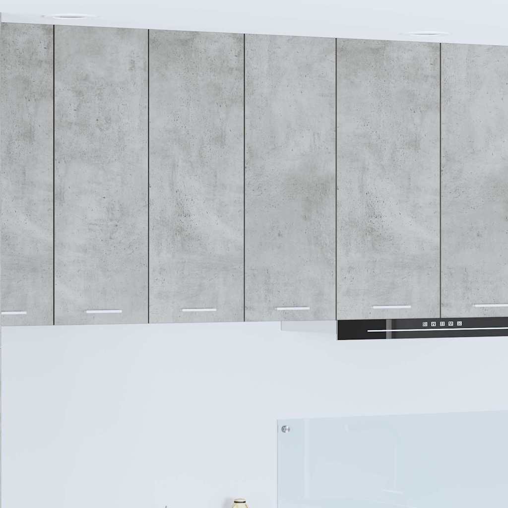 Hängeschrank mit Tür Beton Grau 60 x 31 x 80 cm Holzwerkstoff