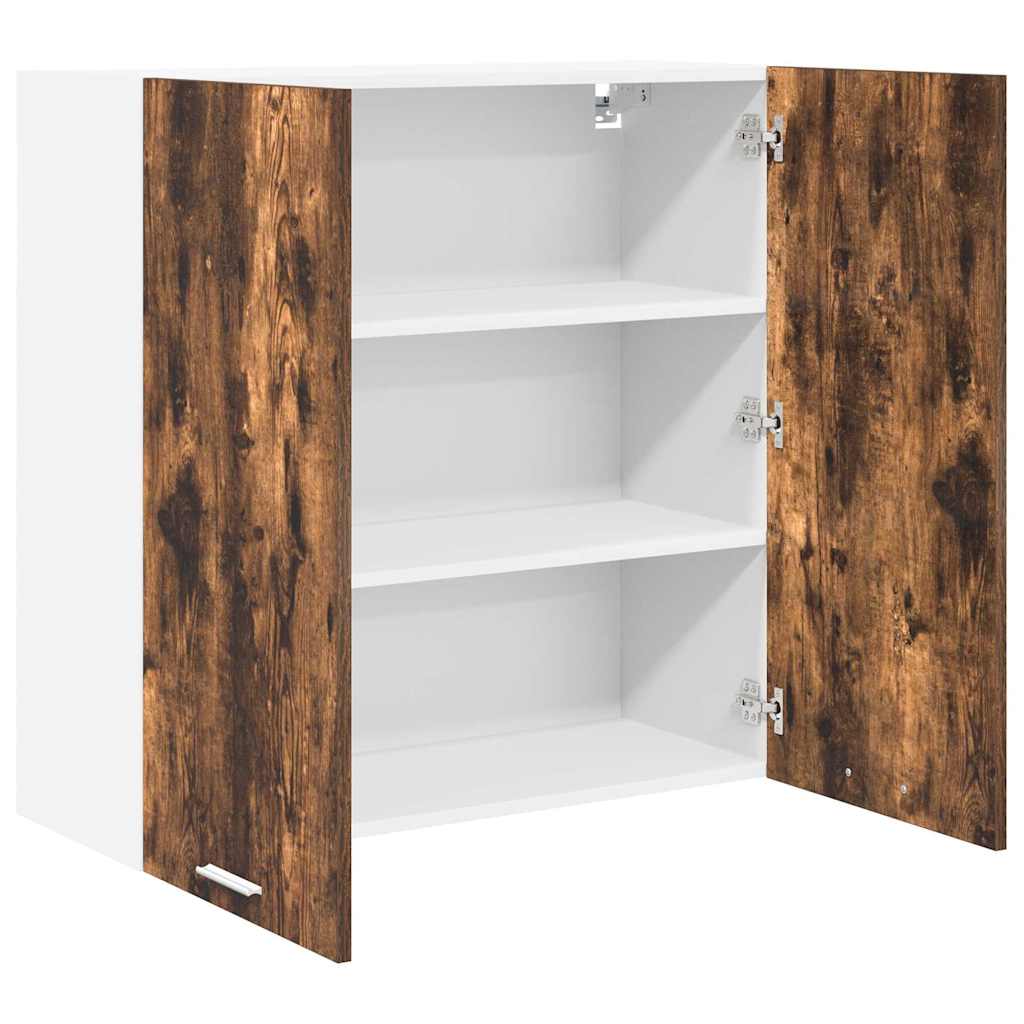 Hängeschrank mit Tür Riga Geräucherte Eiche 80 x 31 x 80 cm