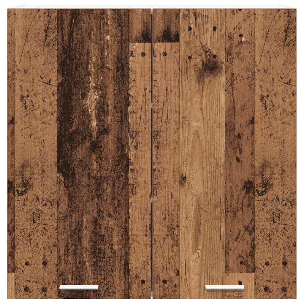 Hängeschrank mit Speicher Altholz 80 x 31 x 80 cm Holzwerkstoff