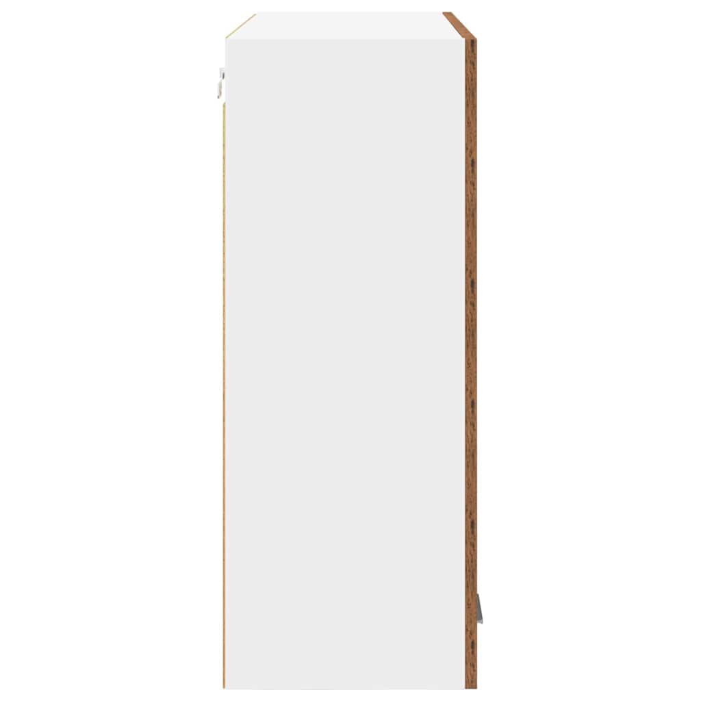 Hängeschrank mit Speicher Altholz 80 x 31 x 80 cm Holzwerkstoff