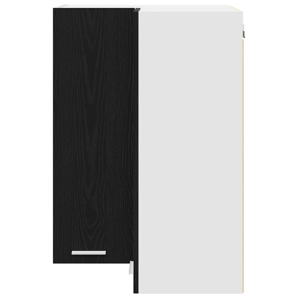 Hängeschrank Schwarze Eiche und Weiß 57 x 57 x 80 cm