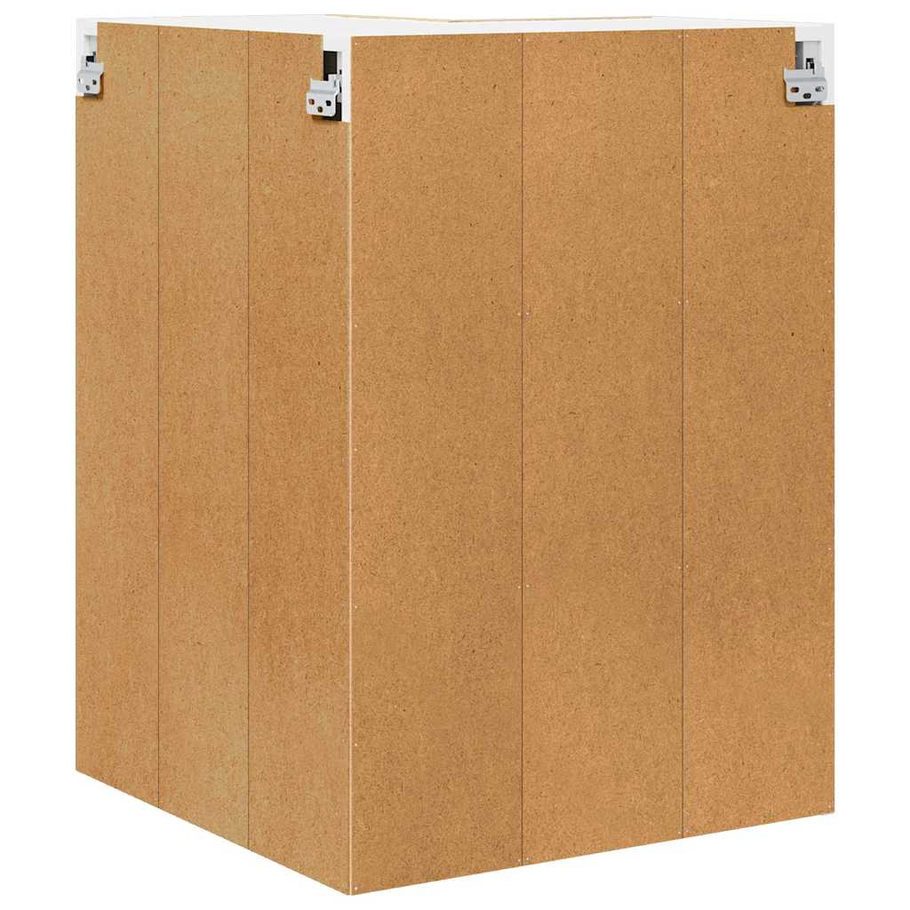 Hängeschrank mit Speicher Sonoma-Eiche und Weiß 57 x 57 x 80 cm