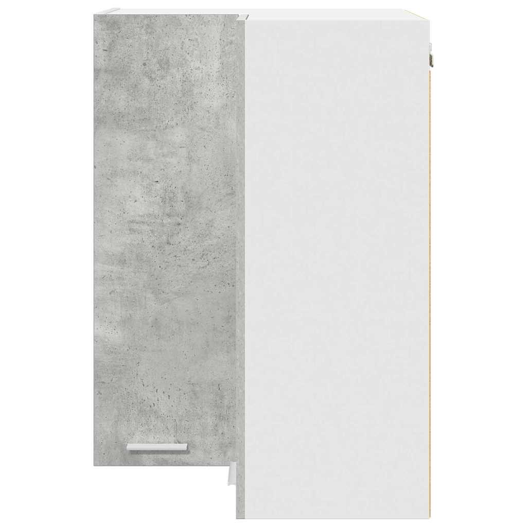 Hängeschrank Betongrau und Weiß 57 x 57 x 80 cm Holzwerkstoff