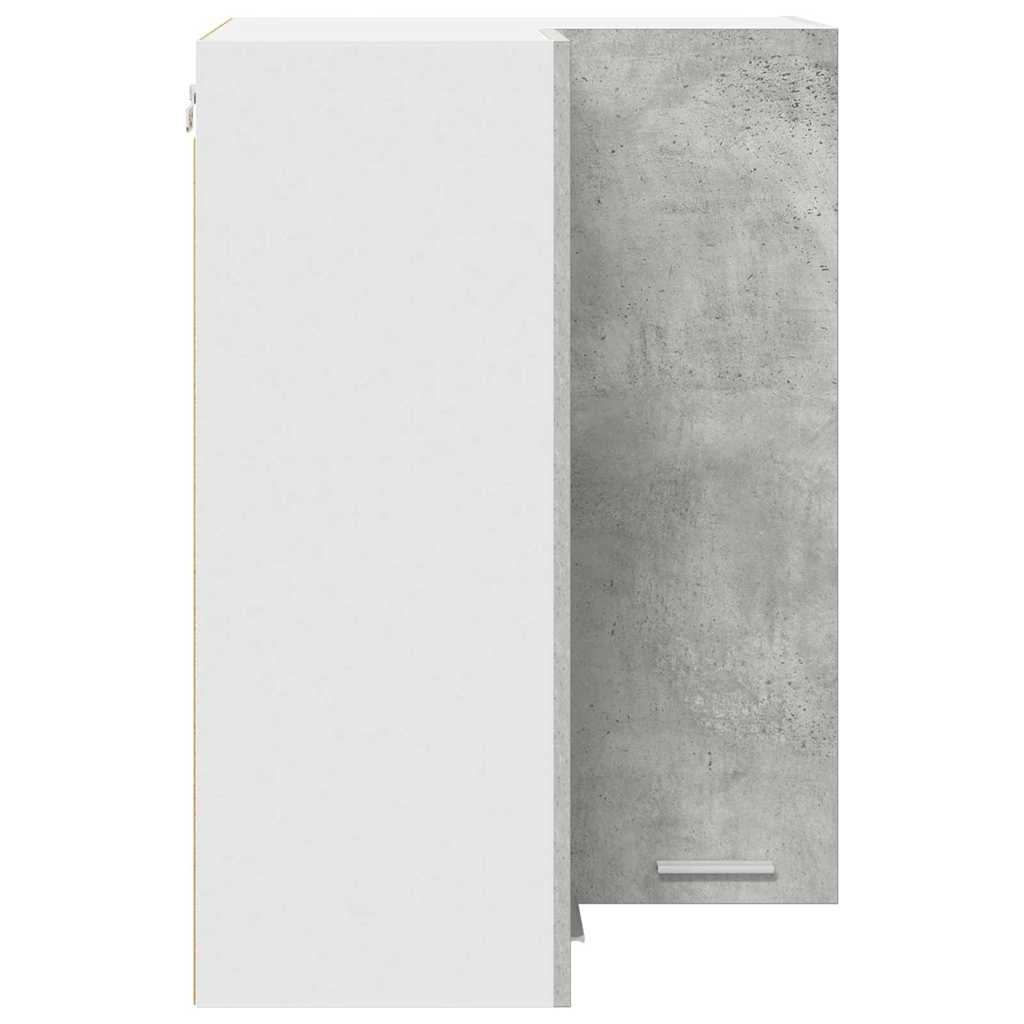 Hängeschrank Betongrau und Weiß 57 x 57 x 80 cm Holzwerkstoff