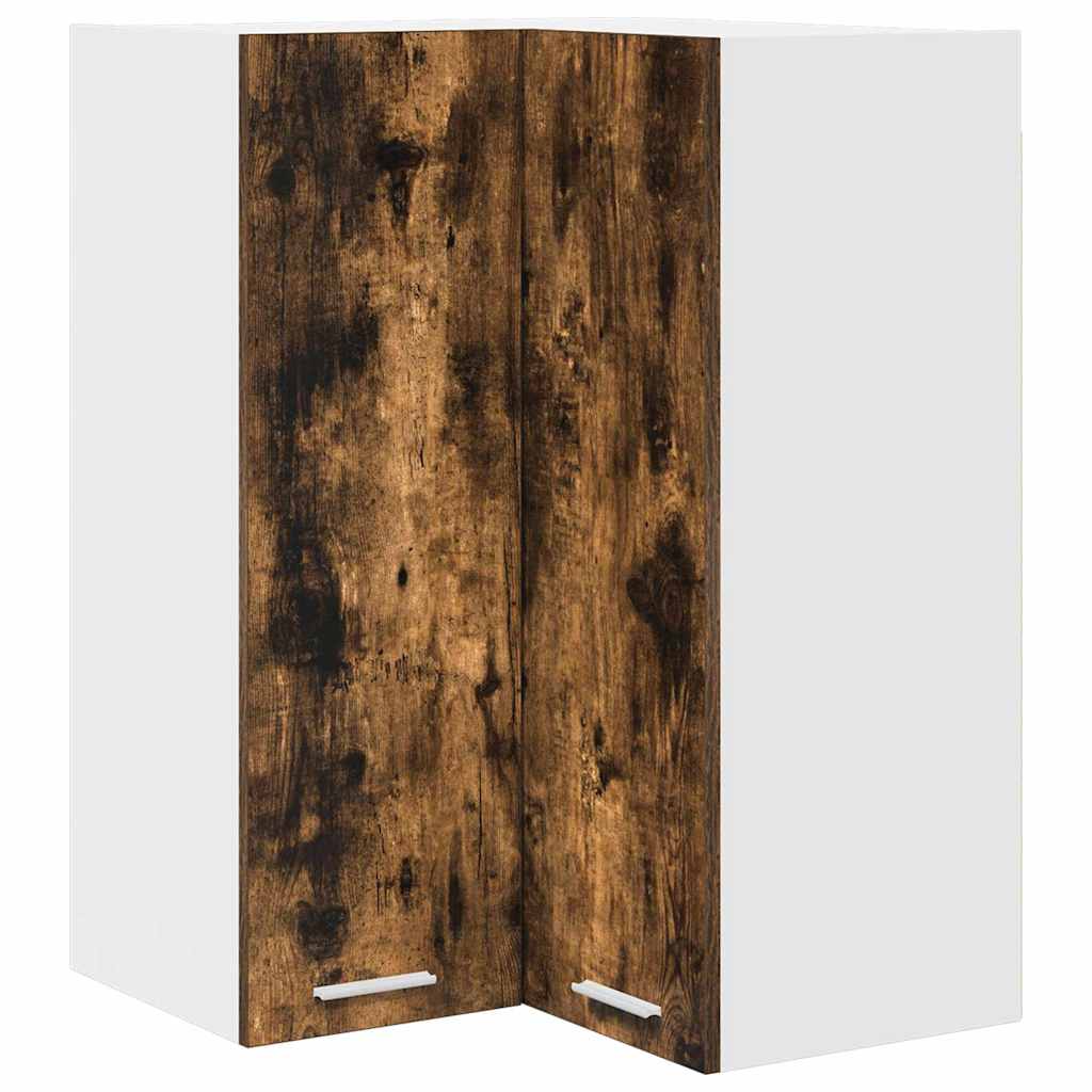 Hängeschrank Geräucherte Eiche und Weiß 57 x 57 x 80 cm