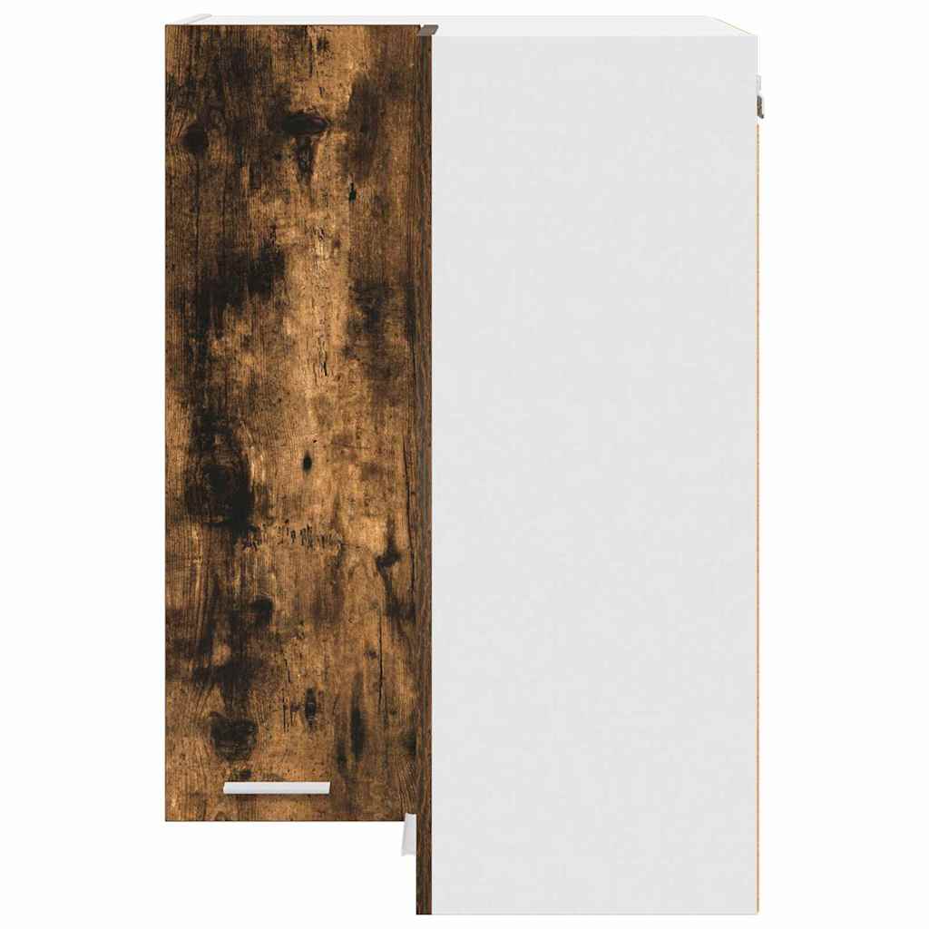 Hängeschrank Geräucherte Eiche und Weiß 57 x 57 x 80 cm