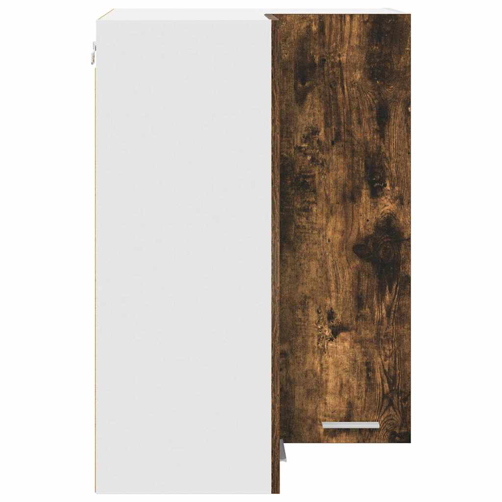 Hängeschrank Geräucherte Eiche und Weiß 57 x 57 x 80 cm