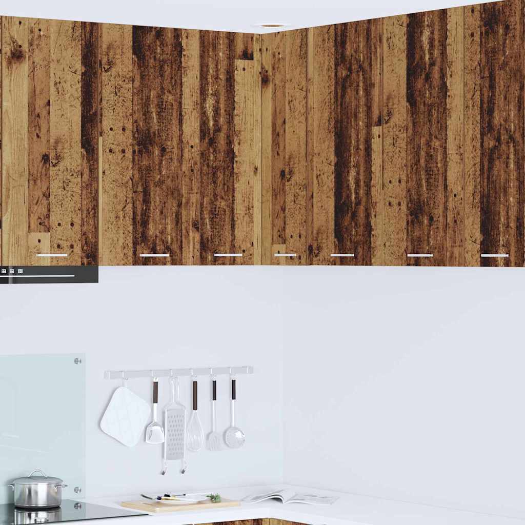 Hängeschrank Altes Holz und Weiß 57 x 57 x 80 cm Holzwerkstoff