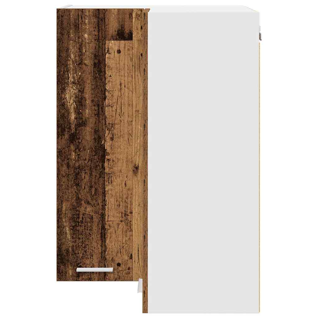 Hängeschrank Altes Holz und Weiß 57 x 57 x 80 cm Holzwerkstoff