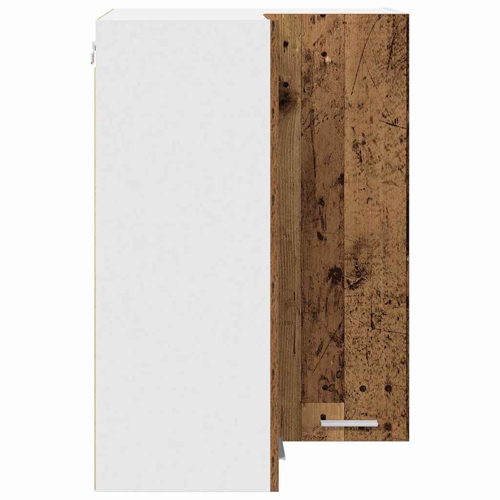 Hängeschrank Altes Holz und Weiß 57 x 57 x 80 cm Holzwerkstoff