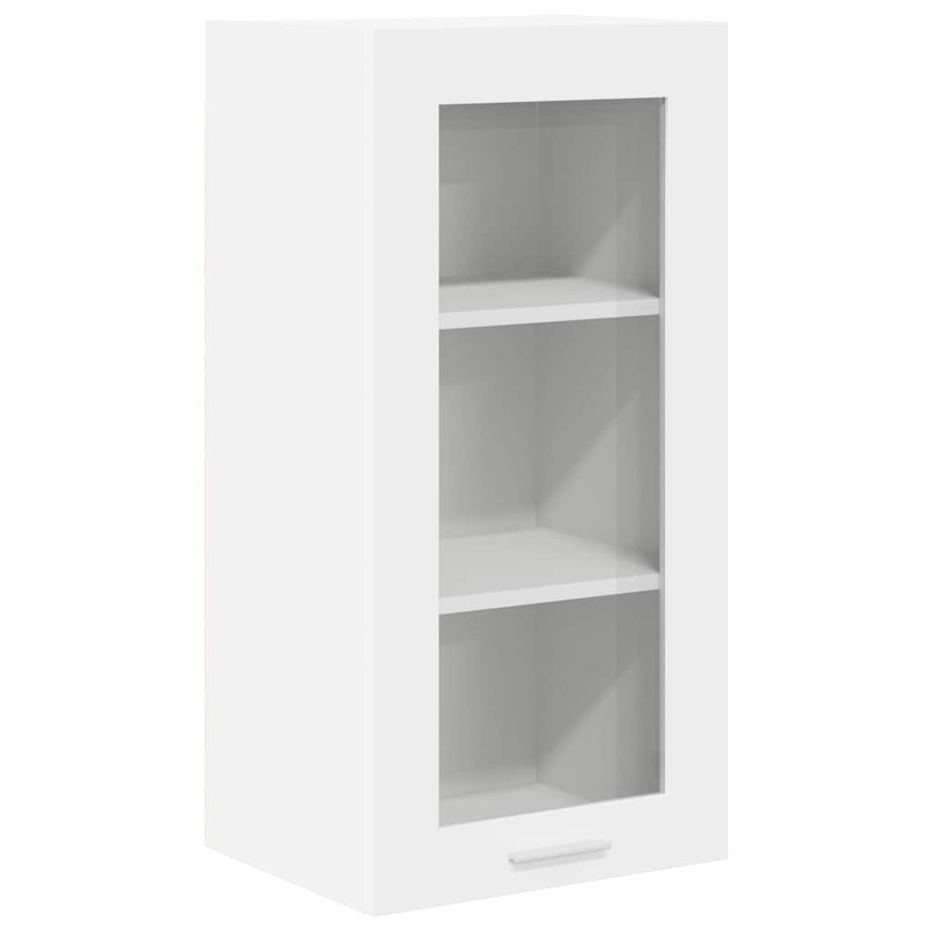 Hängeschrank mit Tür 2 pcs Weiß 40 x 31 x 80 cm Holzwerkstoff