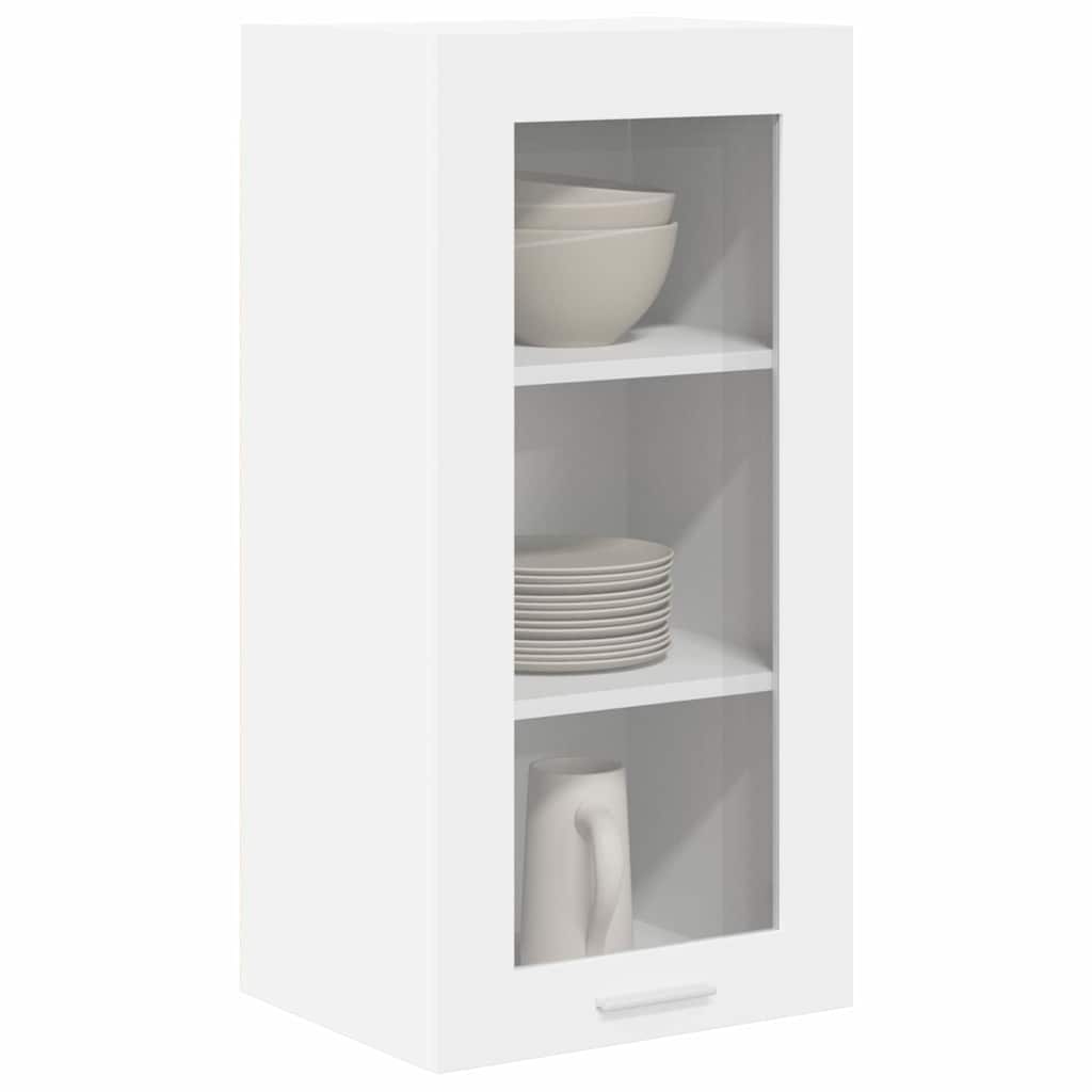 Hängeschrank mit Tür 2 pcs Weiß 40 x 31 x 80 cm Holzwerkstoff