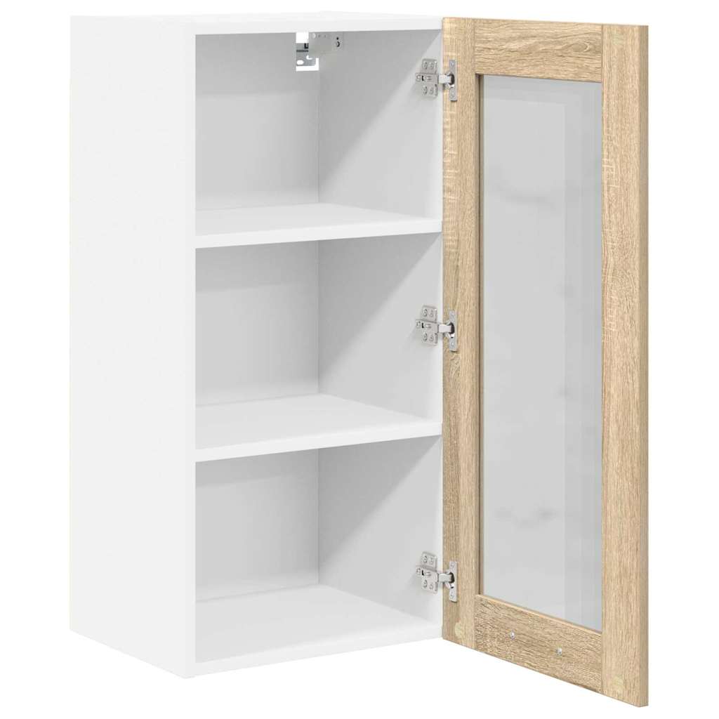 Hängeschrank mit Tür Sonoma-Eiche 40 x 31 x 80 cm Holzwerkstoff