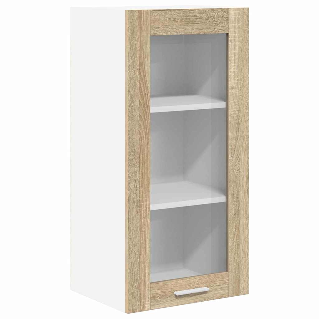 Hängeschrank 2 pcs Sonoma-Eiche 40 x 31 x 80 cm Holzwerkstoff