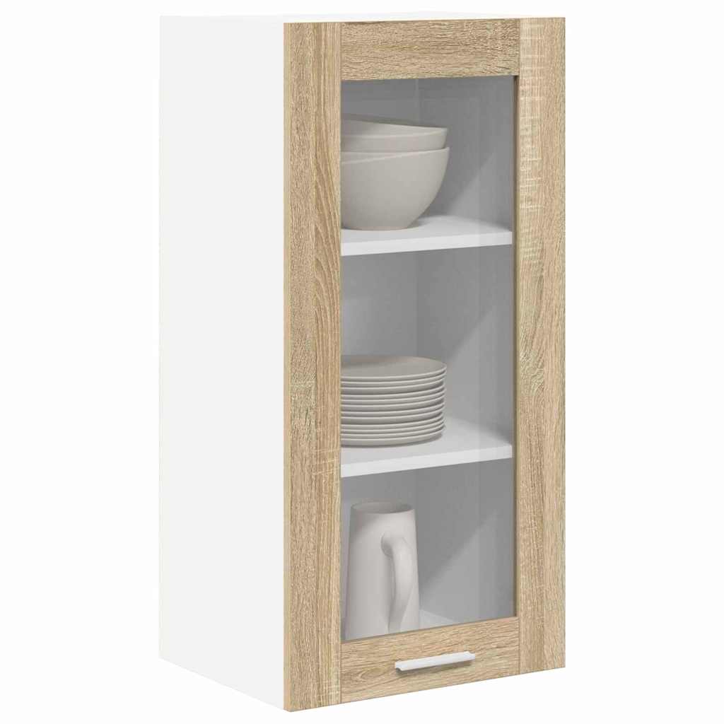 Hängeschrank 2 pcs Sonoma-Eiche 40 x 31 x 80 cm Holzwerkstoff