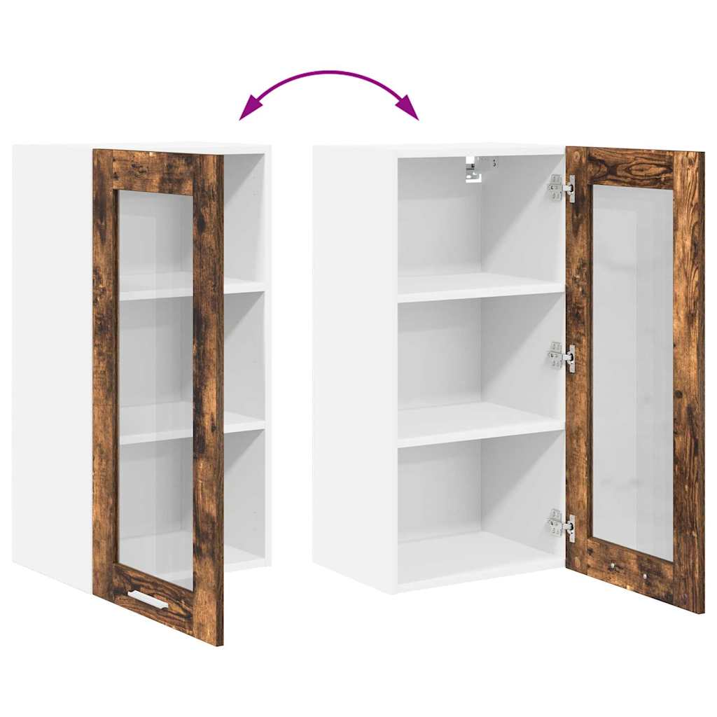 Hängeschrank Geräucherte Eiche 40 x 31 x 80 cm Holzwerkstoff