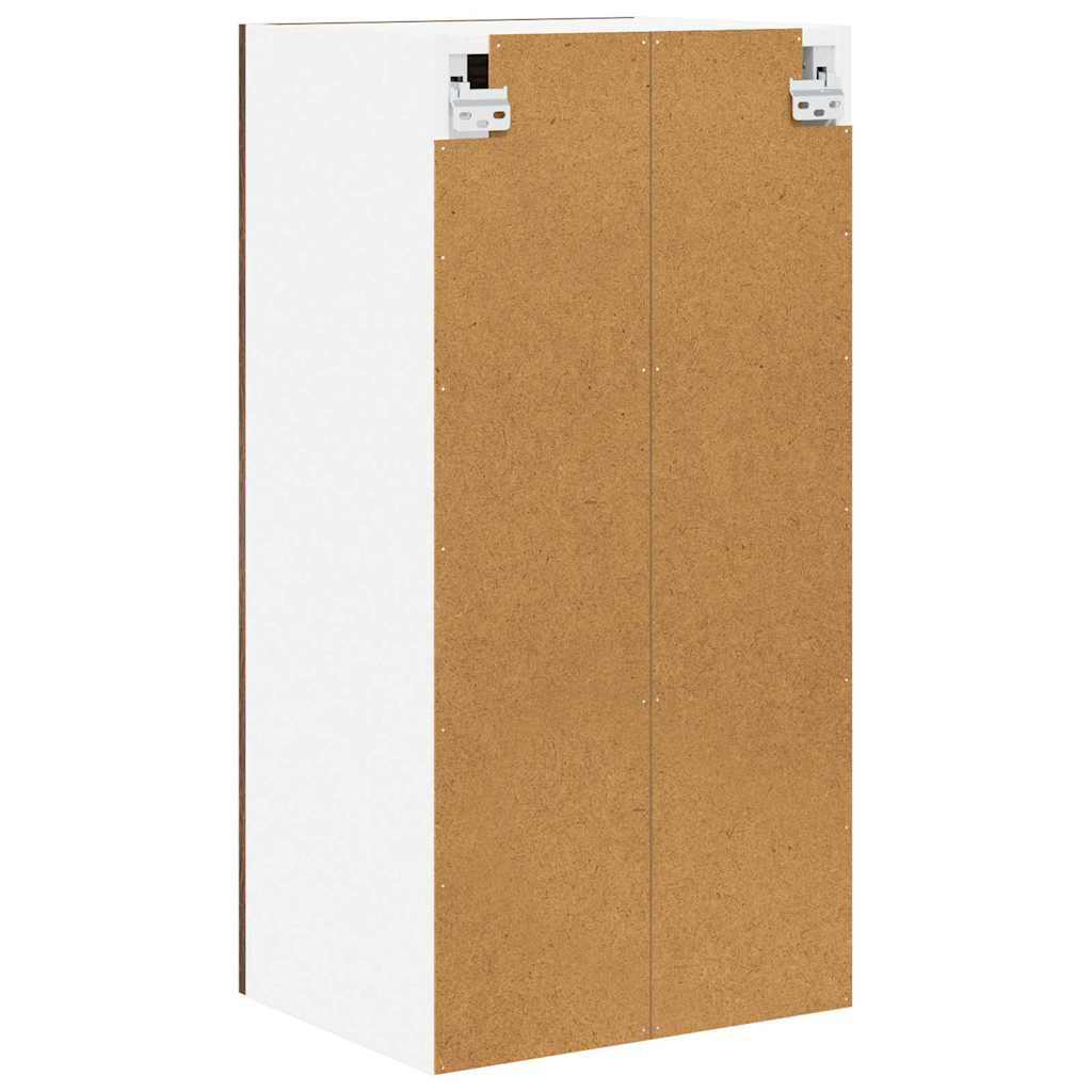 Hängeschrank mit Tür 2 pcs Geräucherte Eiche 40 x 31 x 80 cm