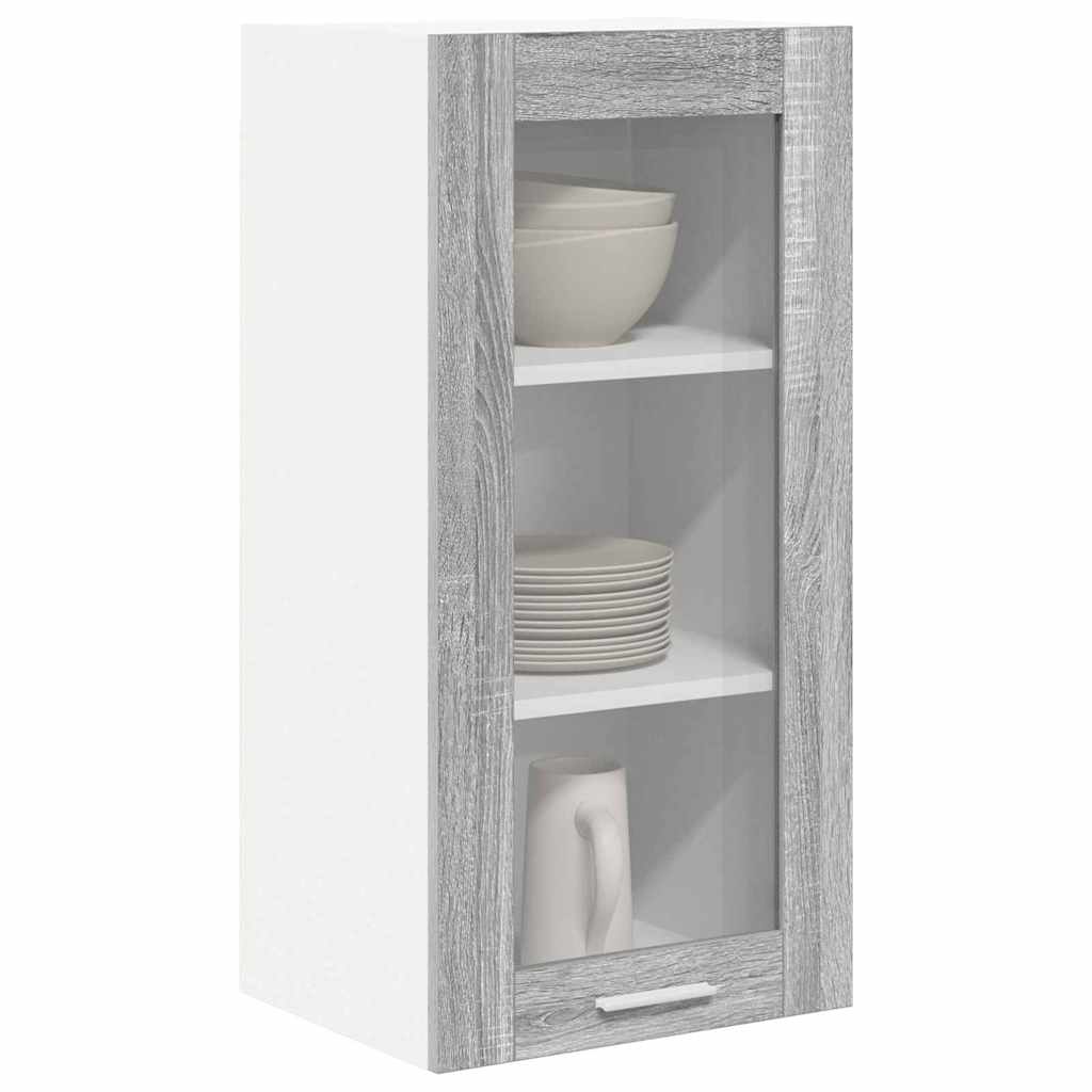 Hängeschrank 2 pcs Graues Sonoma 40 x 31 x 80 cm Holzwerkstoff