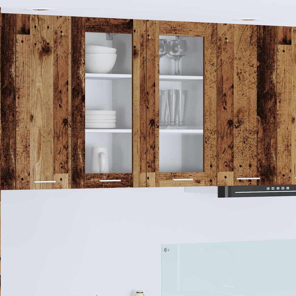 Hängeschrank 2 pcs Altholz 40 x 31 x 80 cm Holzwerkstoff