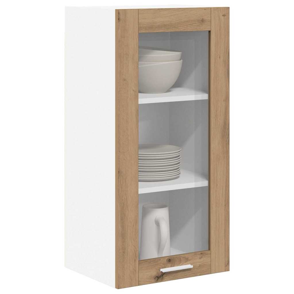 Hängeschrank 2 pcs Artisan-Eiche 40 x 31 x 80 cm Holzwerkstoff