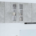 Hängeschrank mit Tür Beton Grau 60 x 31 x 80 cm Holzwerkstoff