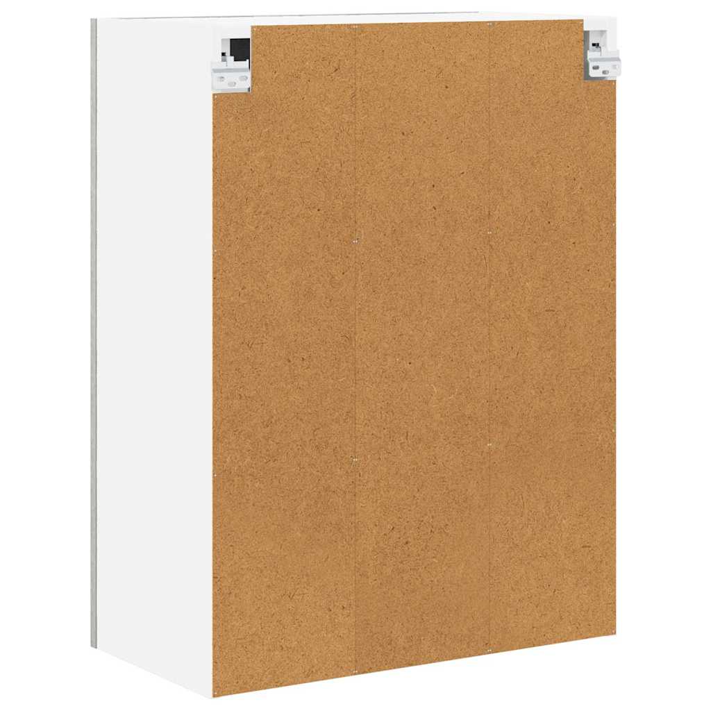 Hängeschrank mit Tür Beton Grau 60 x 31 x 80 cm Holzwerkstoff
