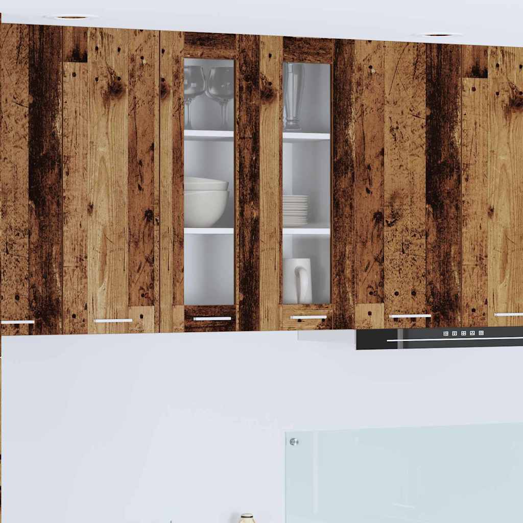 Hängeschrank mit Speicher Altholz 60 x 31 x 80 cm Holzwerkstoff