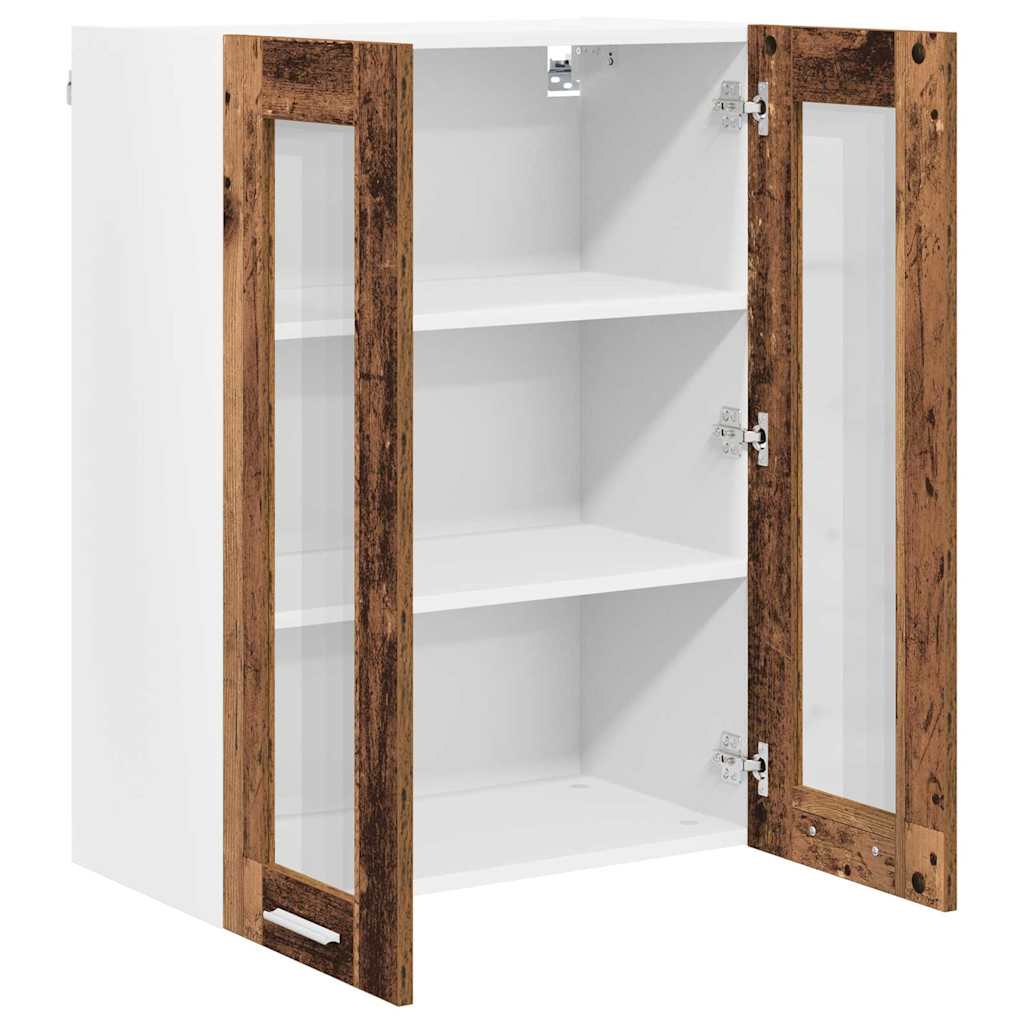 Hängeschrank mit Speicher Altholz 60 x 31 x 80 cm Holzwerkstoff